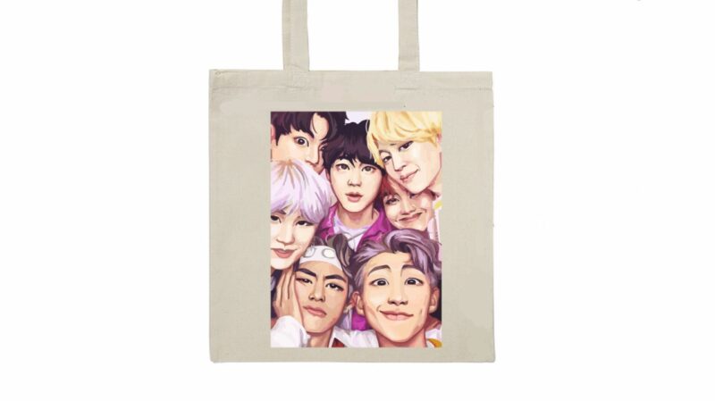 BTS Print Tote Bag - Image 2