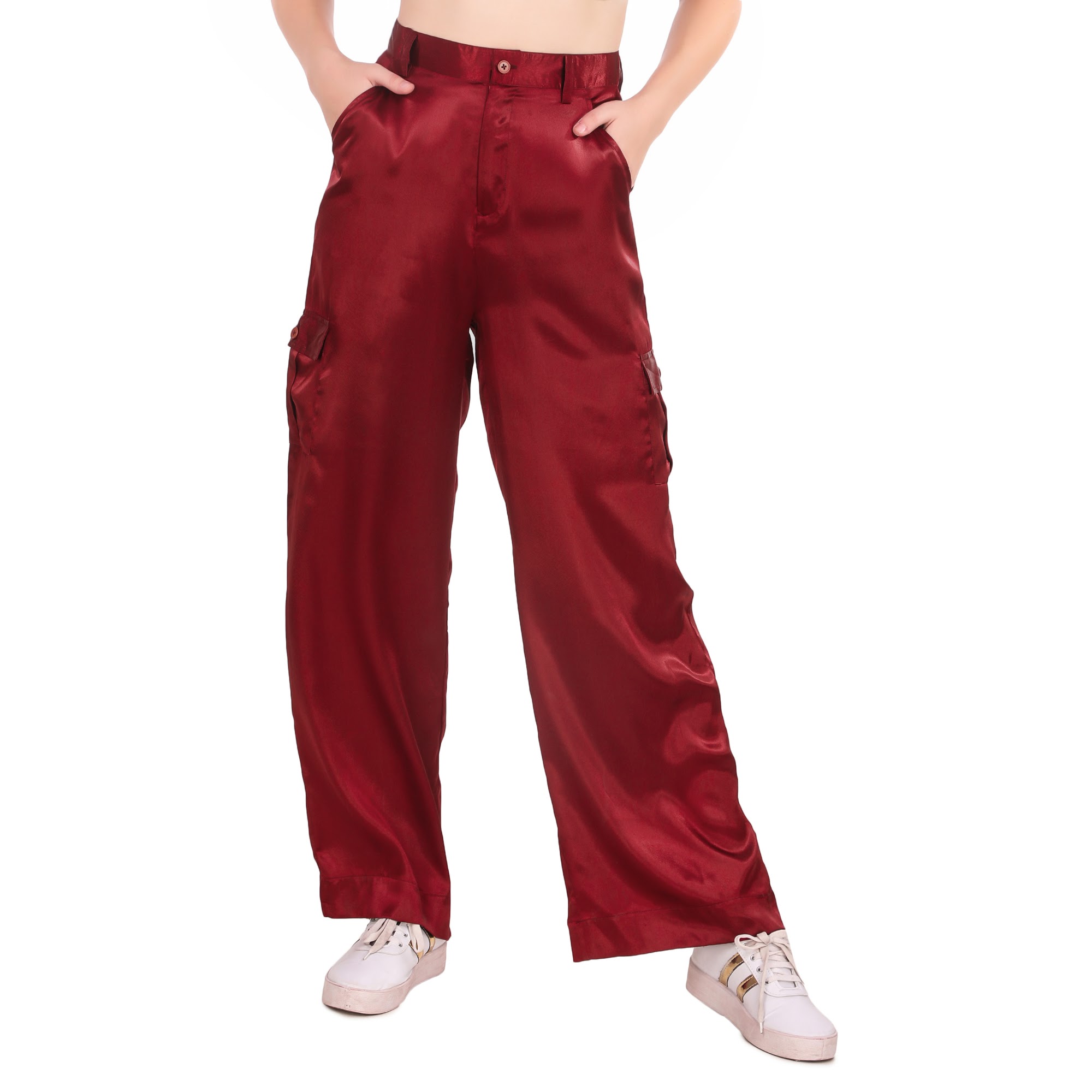 Tapered Fit Cargo trousers | Dark Red | Jack & Jones®