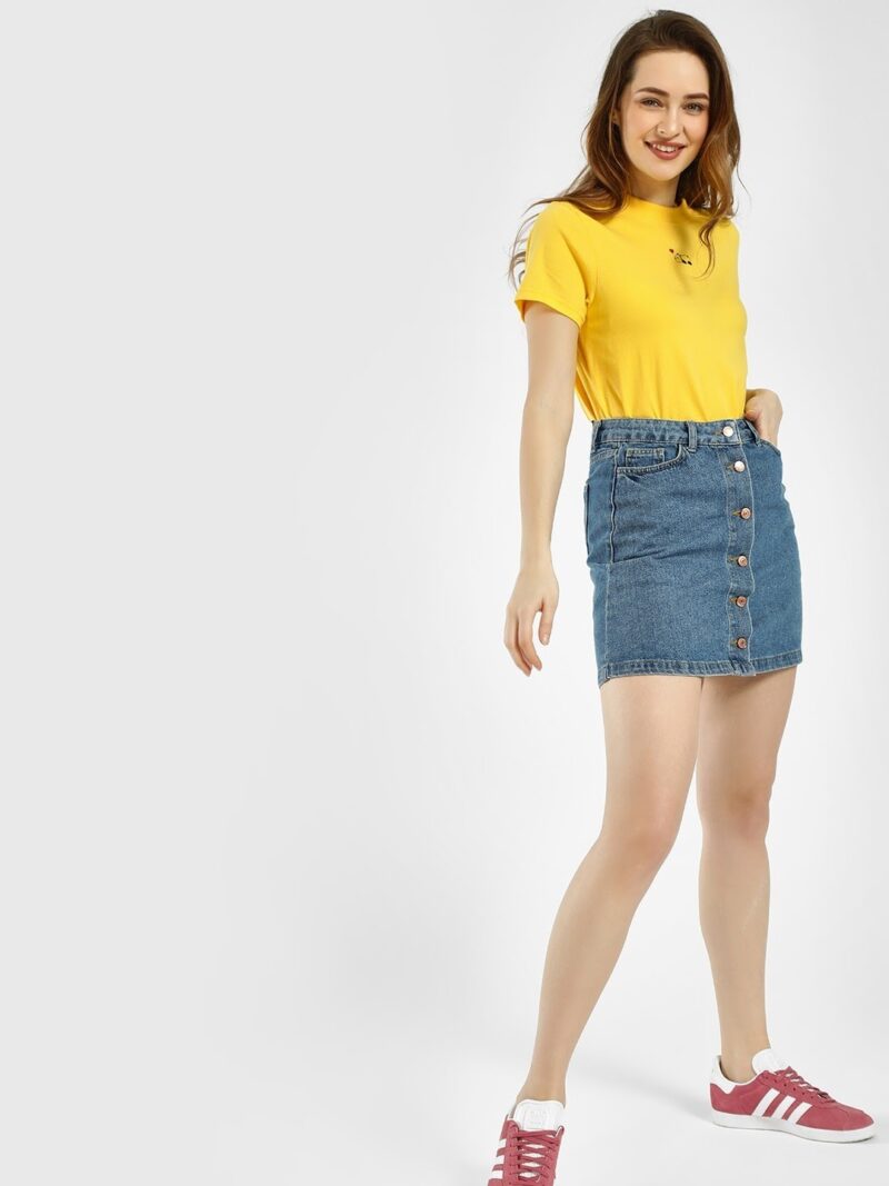 Lazy Panda in Love Yellow Tee - Image 2