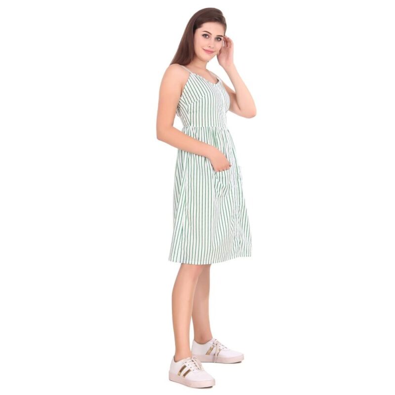 Jennie Striped Midi Dress - Image 3