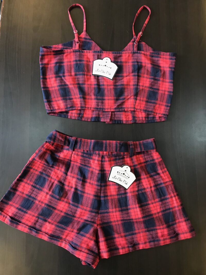 RED CHECK CO-ORD SET - Image 2