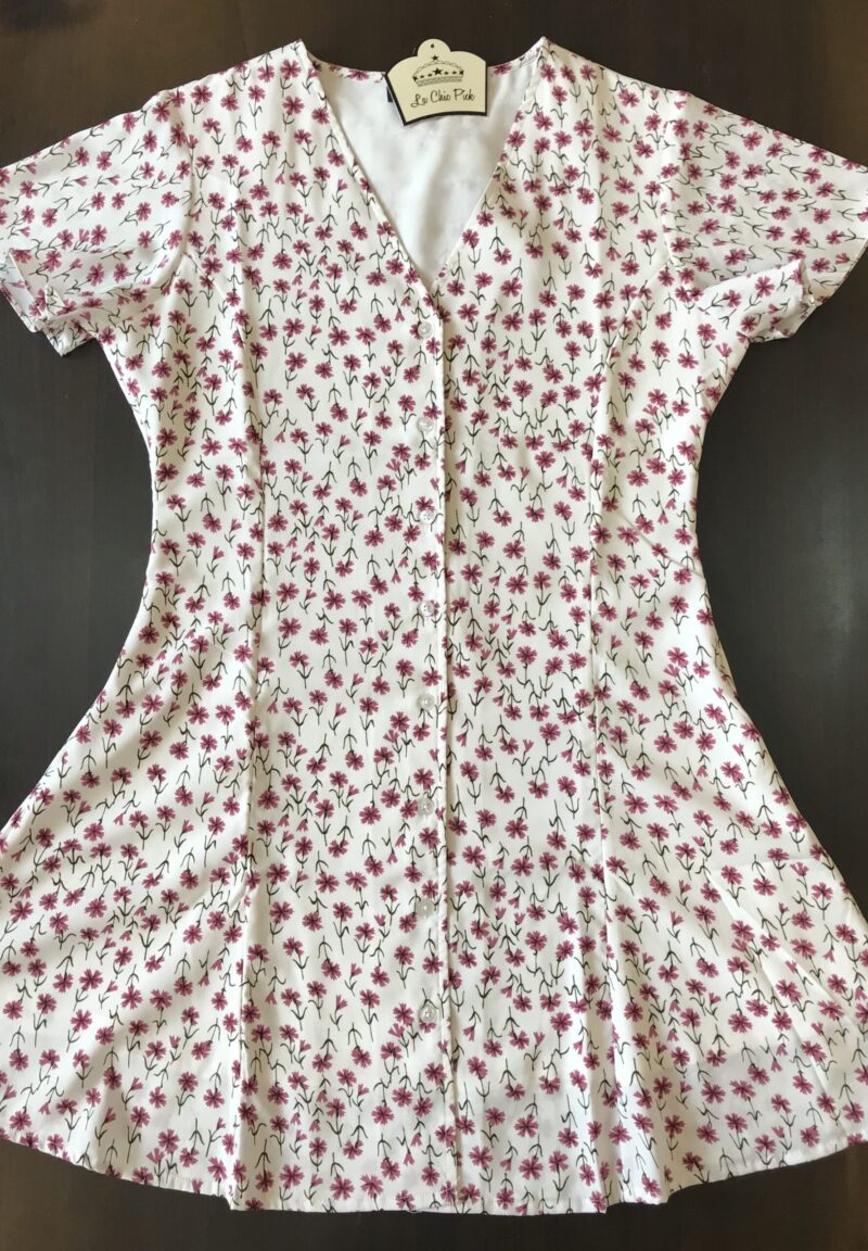 Angelina Floral Button Dress - Image 2