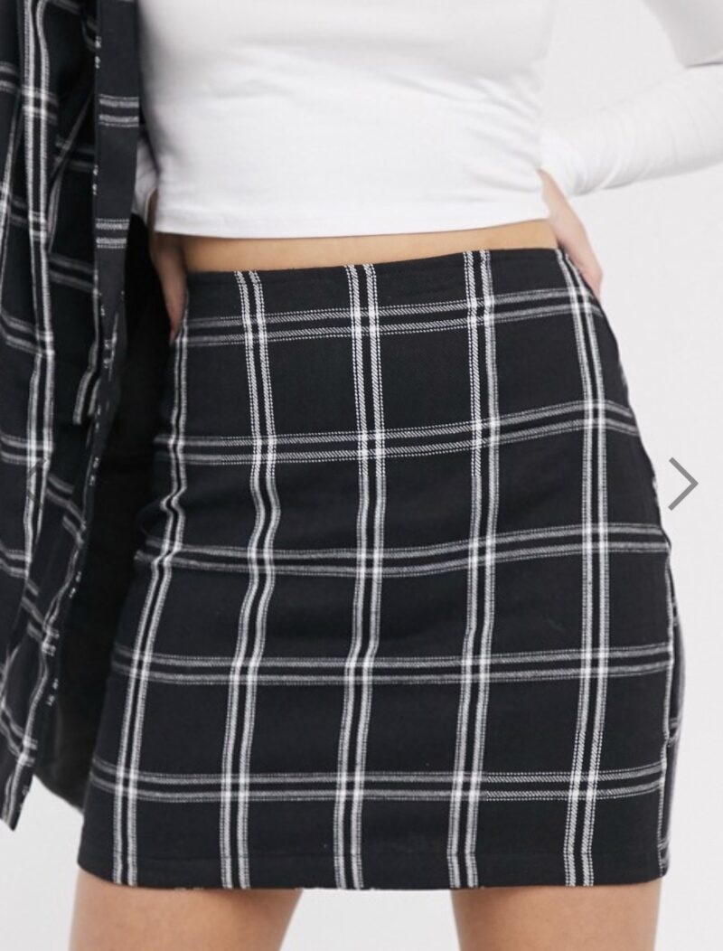 Chelsea Mini Check Skirt - Image 3