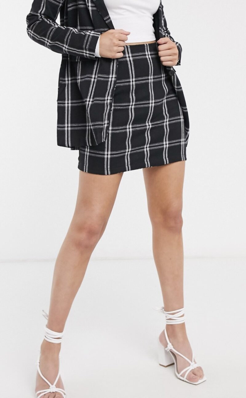 Chelsea Mini Check Skirt - Image 2