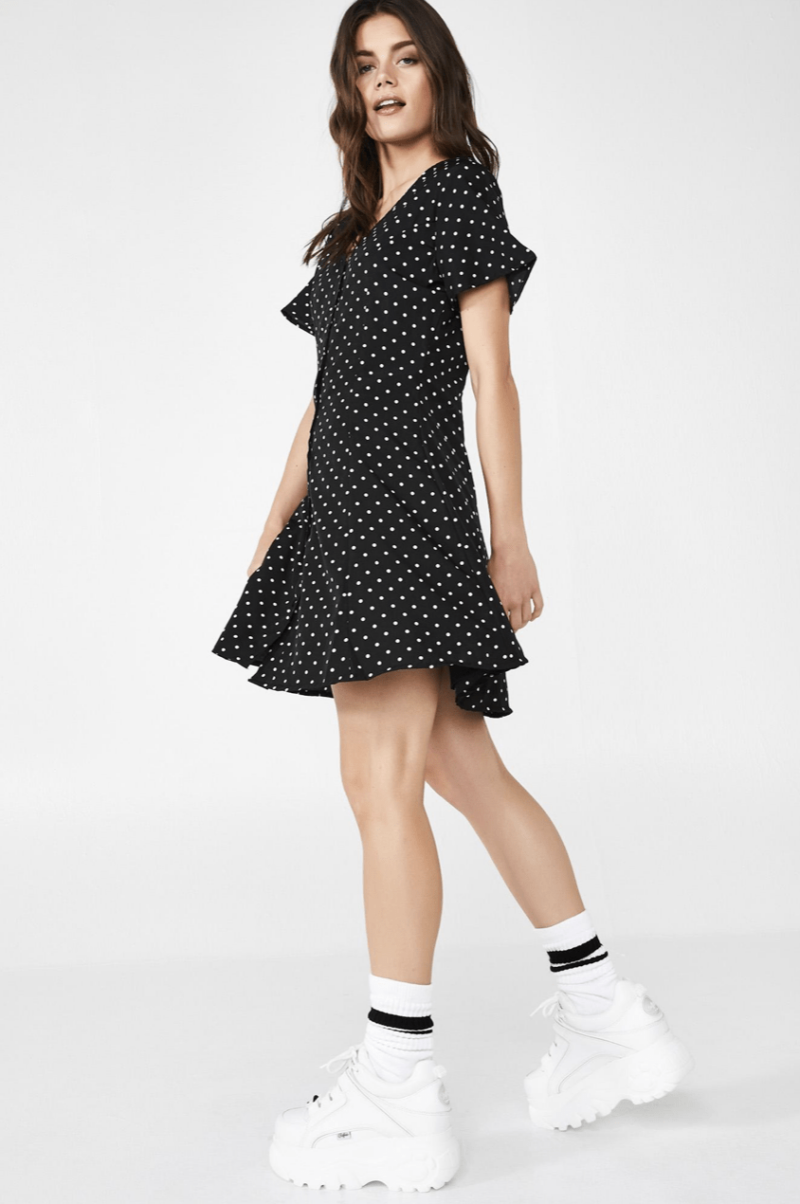 POLKA DOT SKATER DRESS - Image 3