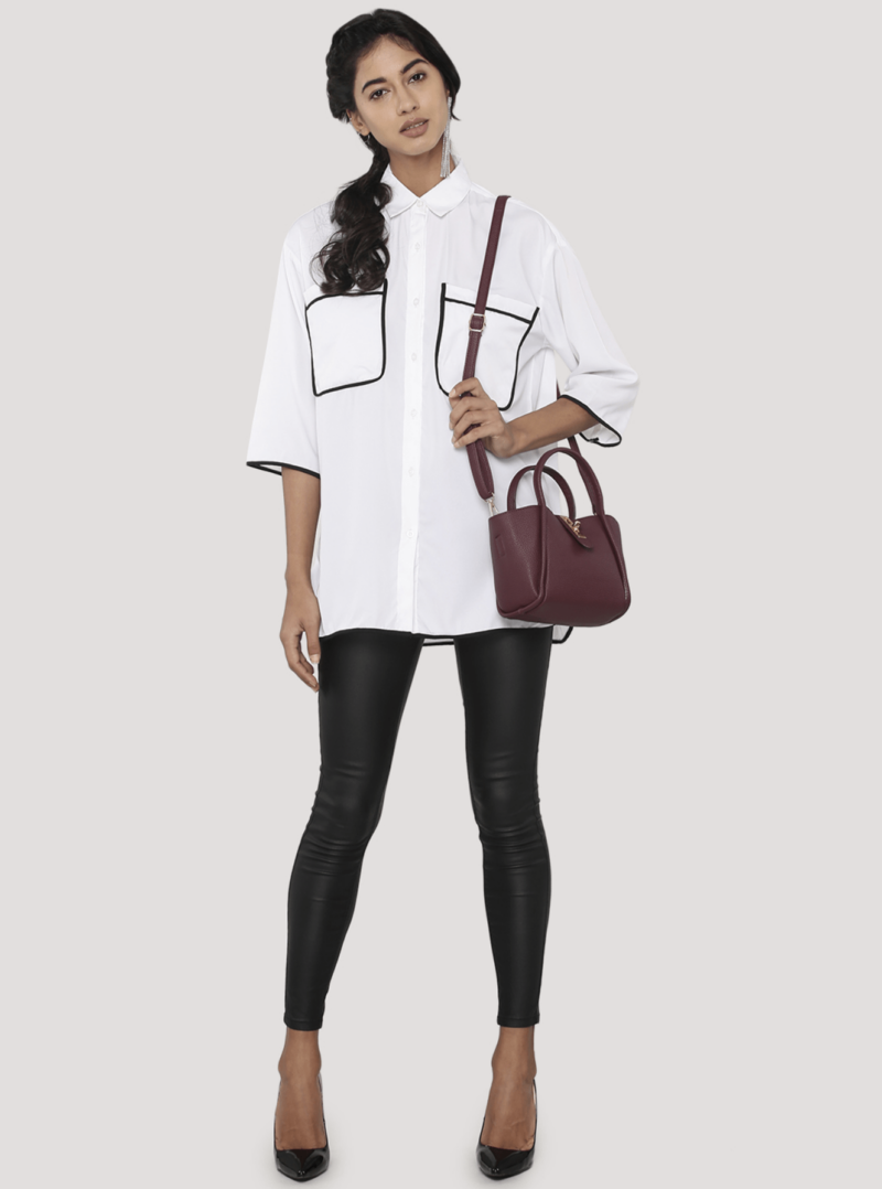 Oversized Boyfriend Shirt in White - Image 2