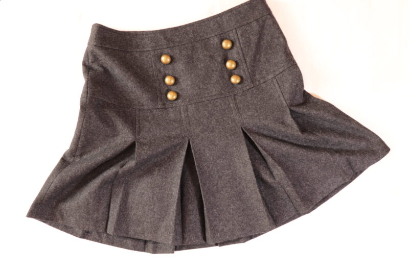 Nancy Grey Pleated Tennis Skirt - Image 3