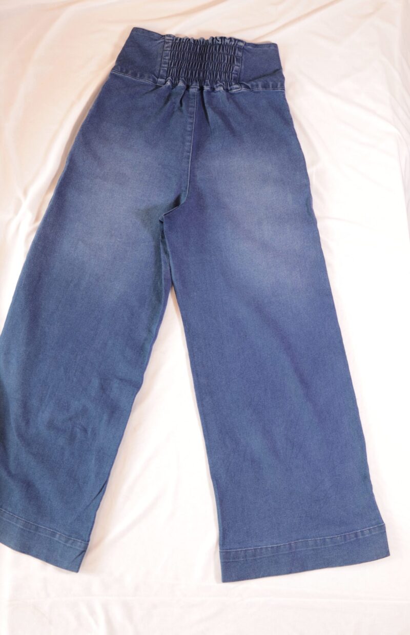Sasha Wide Legged Denim Pants - Image 3