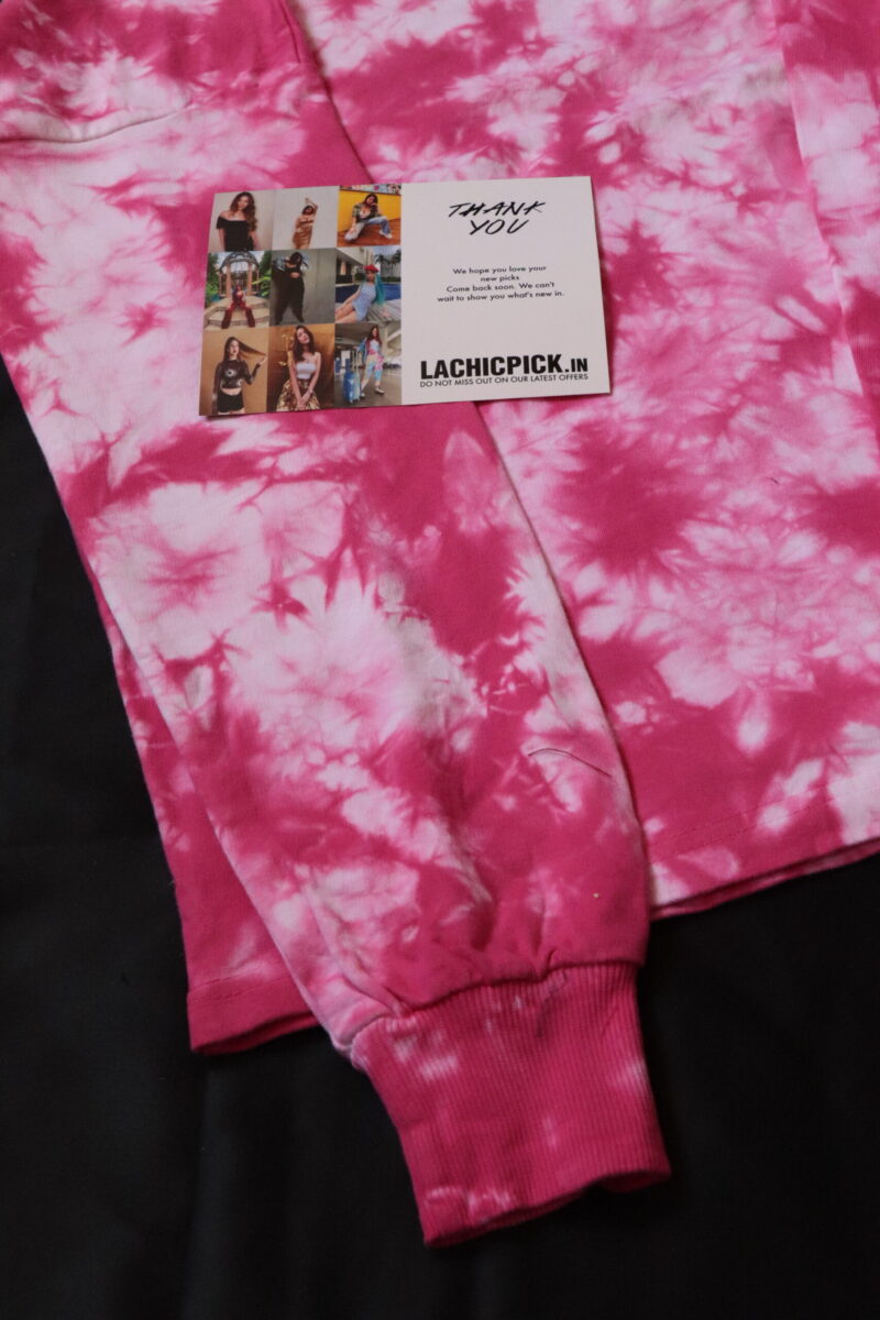 Polly Acid Wash Coord Set in Pink & Green - Image 6