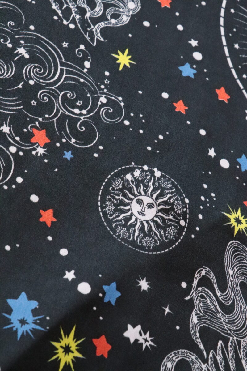 Mia Star Moon Print Satin Dress - Image 3