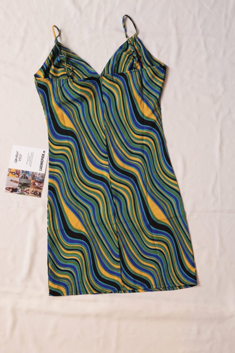 Ruby Psychedelic Wave Print Mini Dress - Image 4