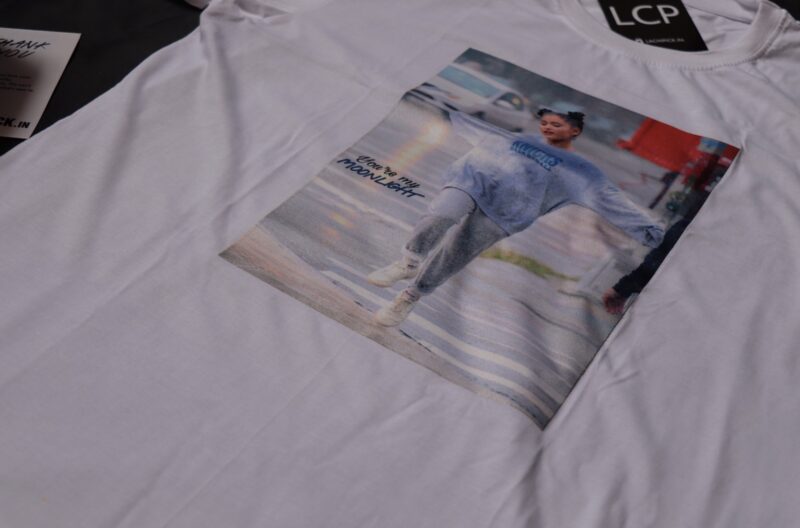 White Oversized T-Shirt in Harry Styles | Ariana Grande | Justin Bieber prints - Image 4