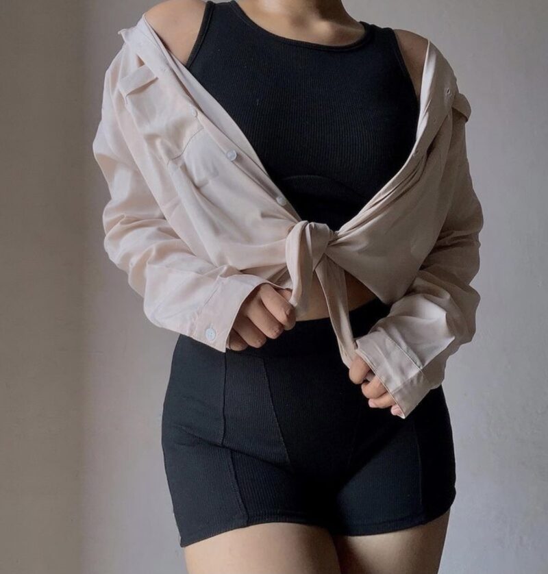 Molly Oversized Cream Boyfriend Shirt - Image 2