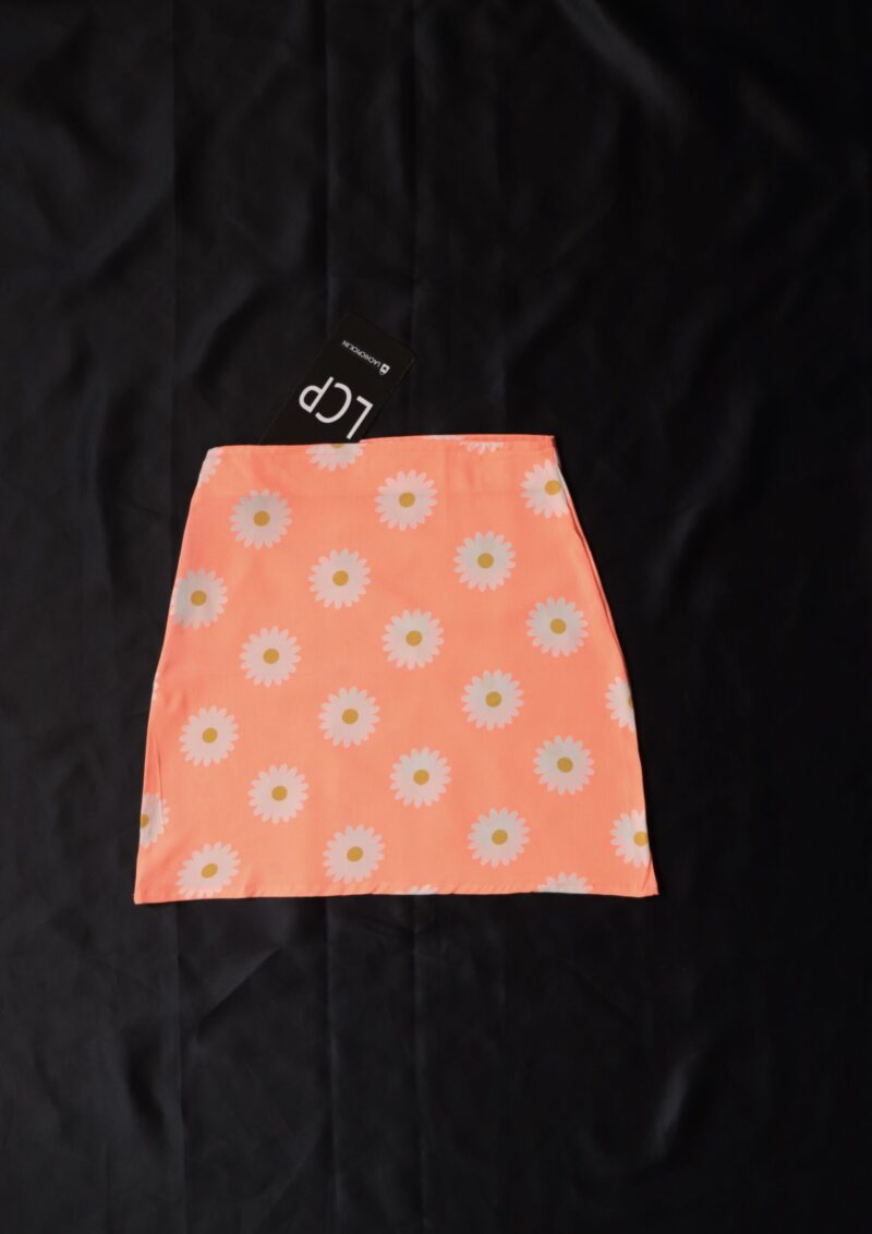 Miki Pink Floral Skirt - Image 4