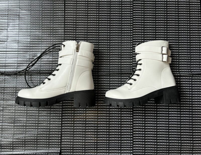 WHITE CHUNKY HIKER BOOT TRAINERS - Image 3