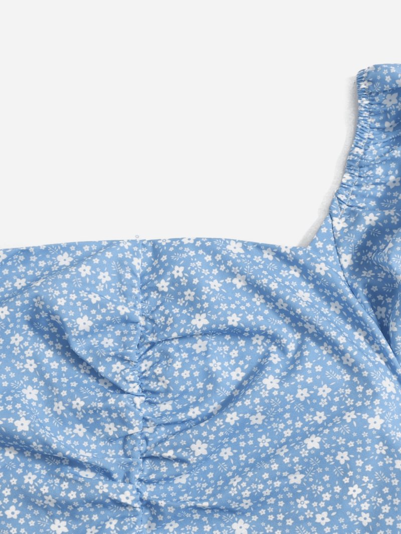 Blue Ditsy Floral Coord Set - Image 4