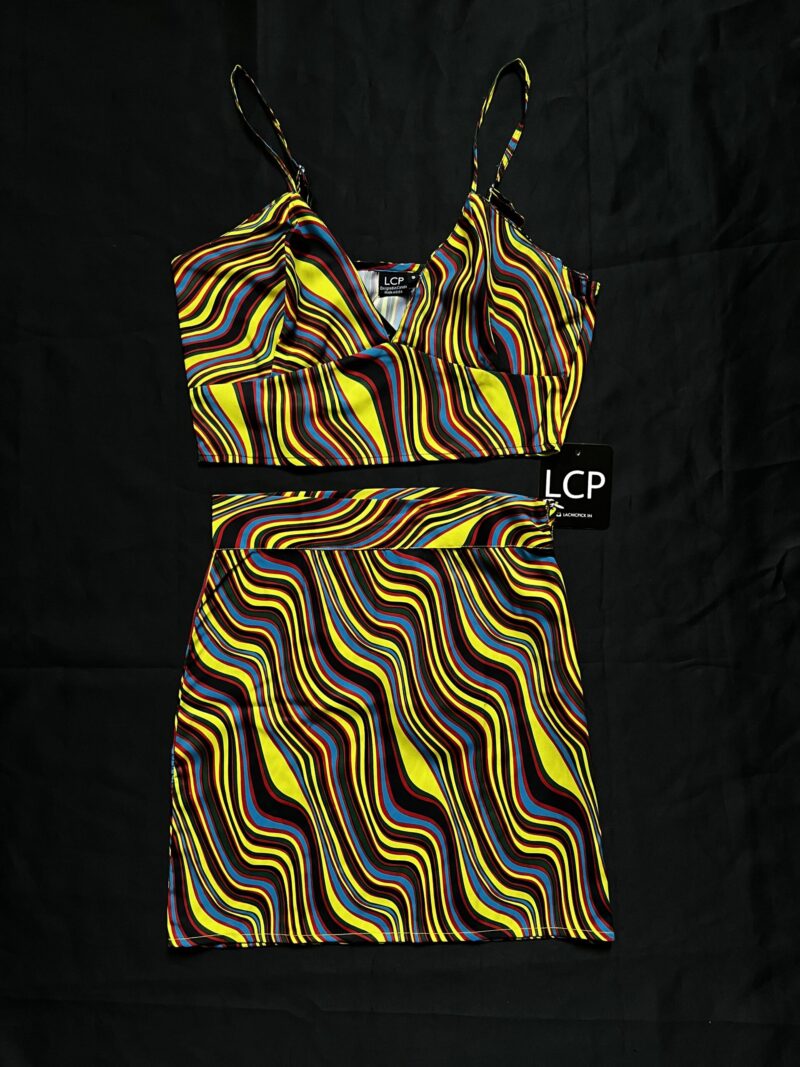 Alice Psychedelic Wave Print Coord Set - Image 4