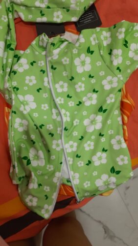 Green Floral Print Corset Top photo review