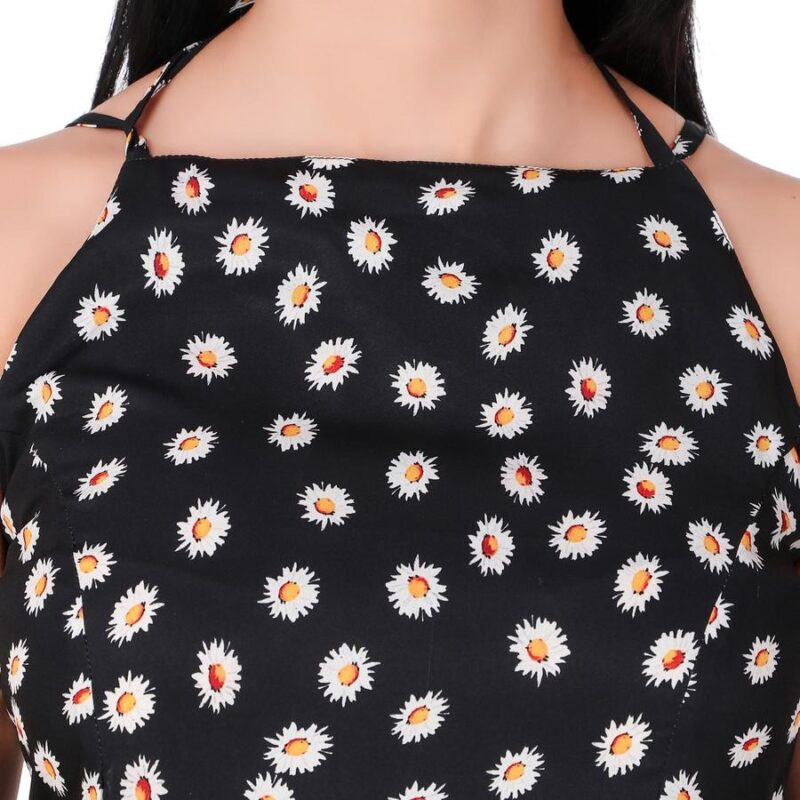 Tie it up’ Floral Print Dresss - Image 3