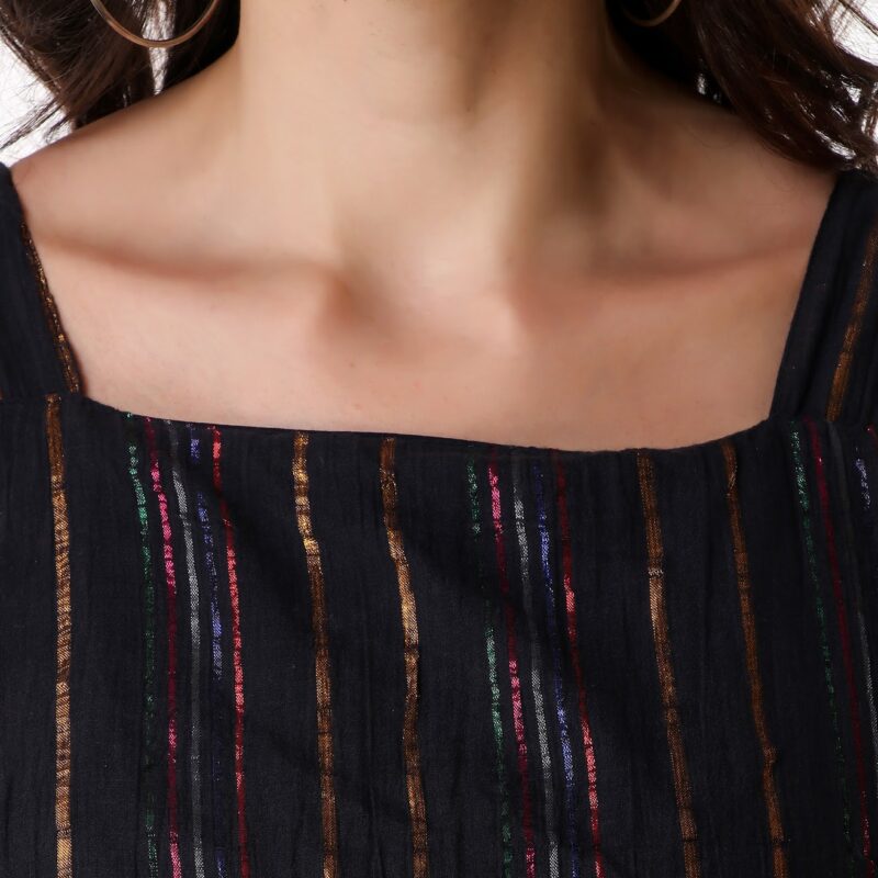 Glam Belted Striped Dress - Image 3