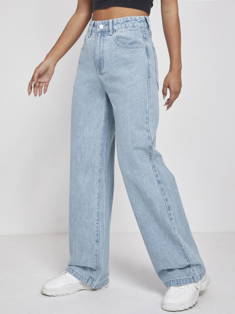 Stacey High Waisted Wide Leg Jeans - Image 4