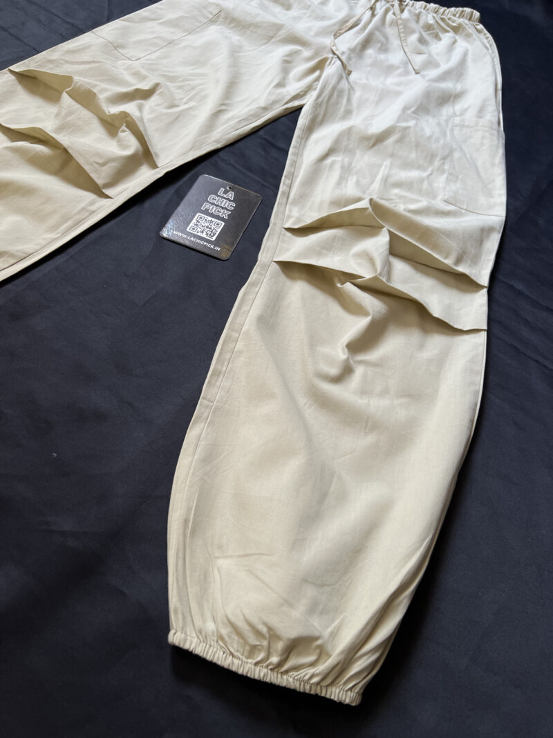 Jessica Creme Parachute Pants - Image 3