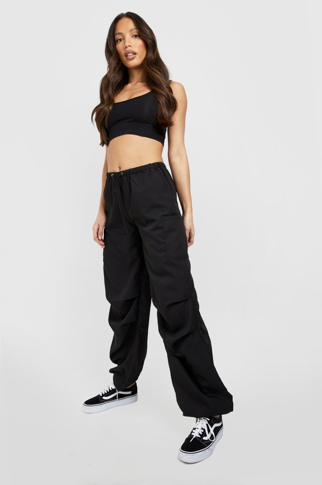 Nylon parachute trousers with pockets - SALE up to 40% off - BSK Teen |  Bershka