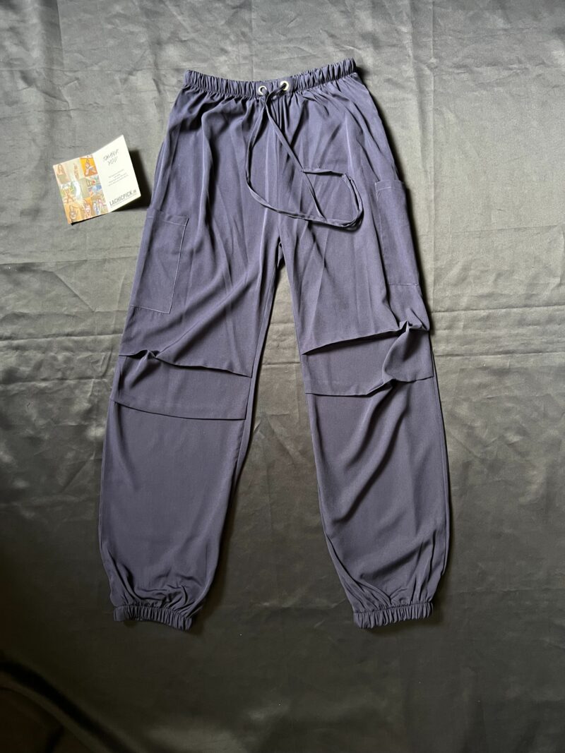 Jenny Navy Parachute Pants - Image 3
