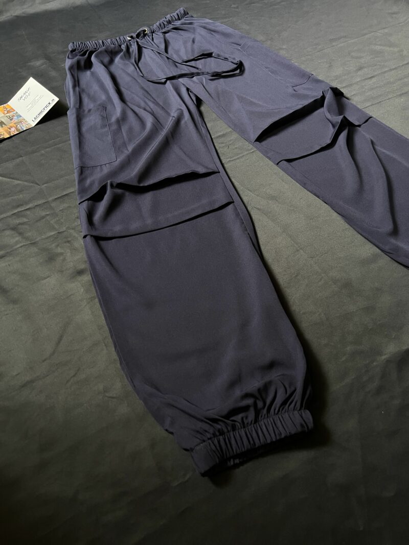 Jenny Navy Parachute Pants - Image 4