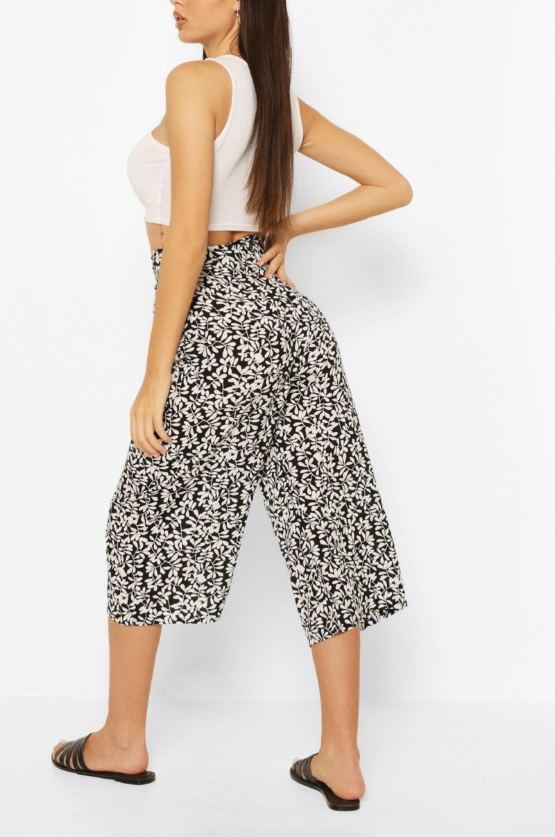 Jenna Black Floral Print Culotte - Image 2