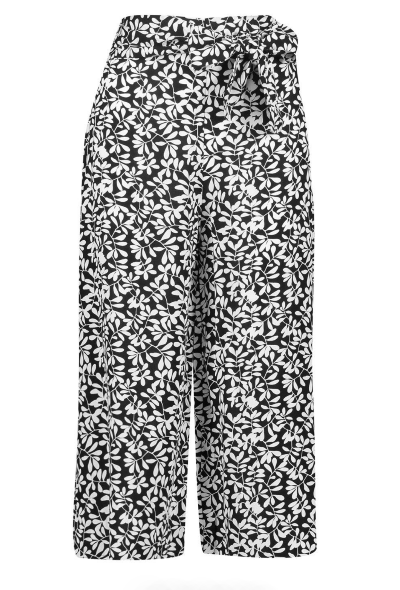 Jenna Black Floral Print Culotte - Image 3