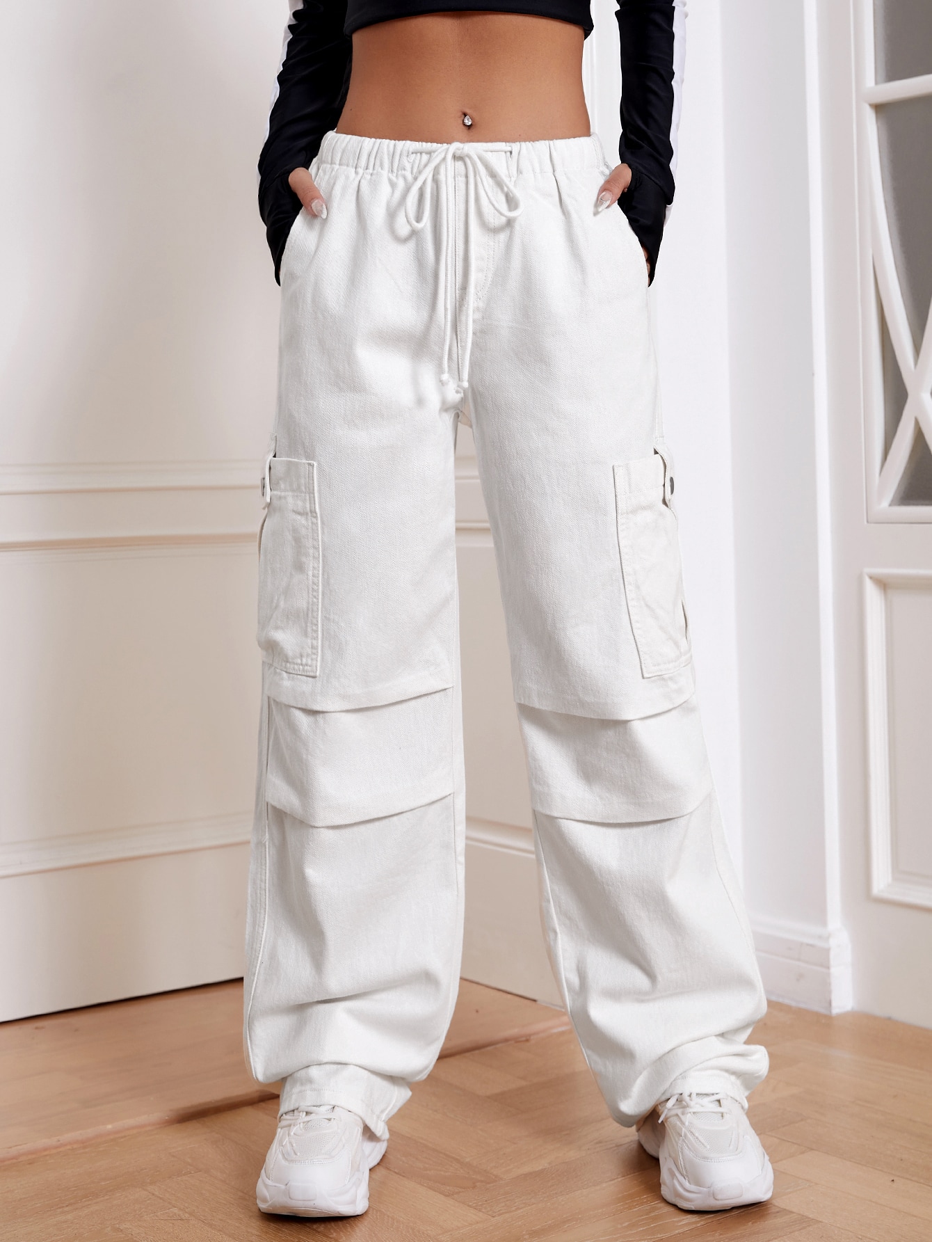 Buy GStyle USA Mens Solid Fleece Heavyweight Cargo Pants White 6XLarge  at Amazonin