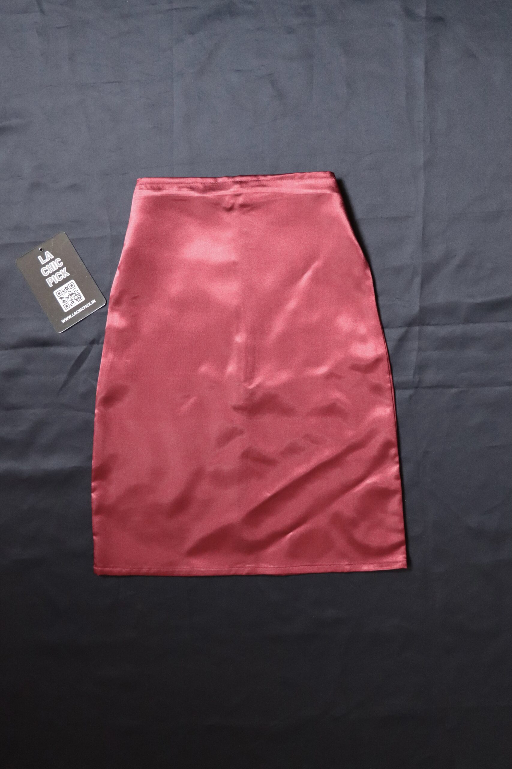 Alice Red Satin Midi Skirt – LA CHIC PICK