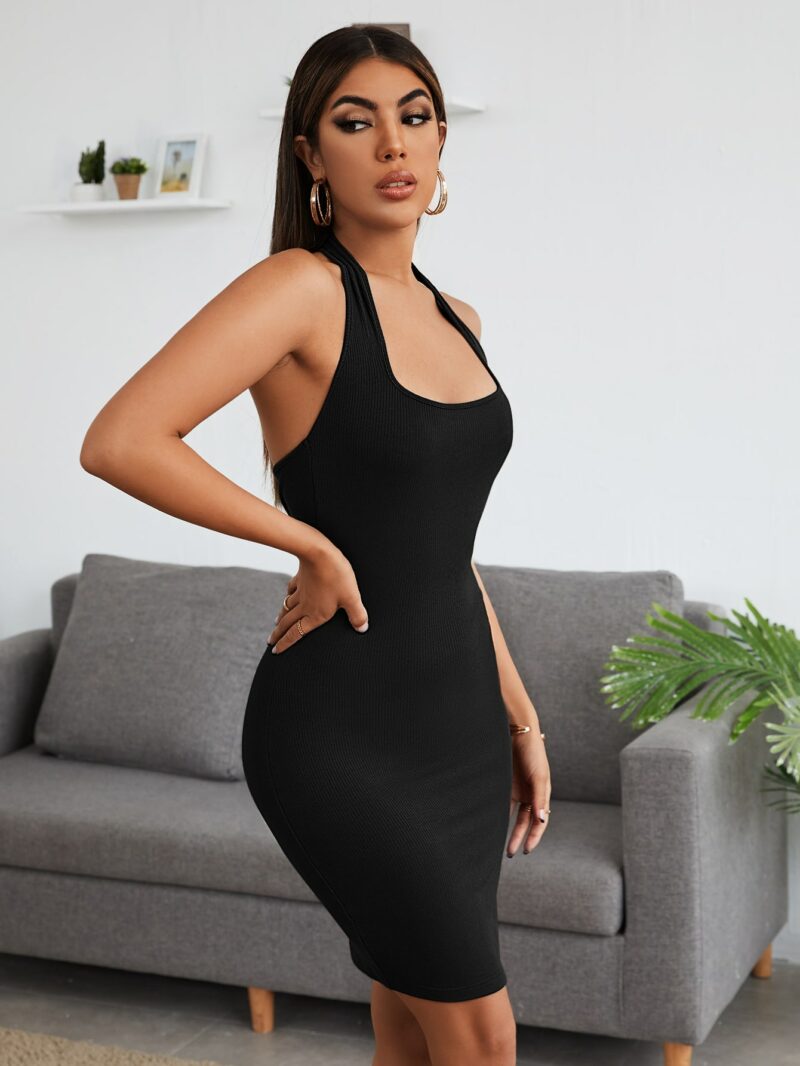 Penny Black Halterneck Bodycon Backless Dress - Image 3