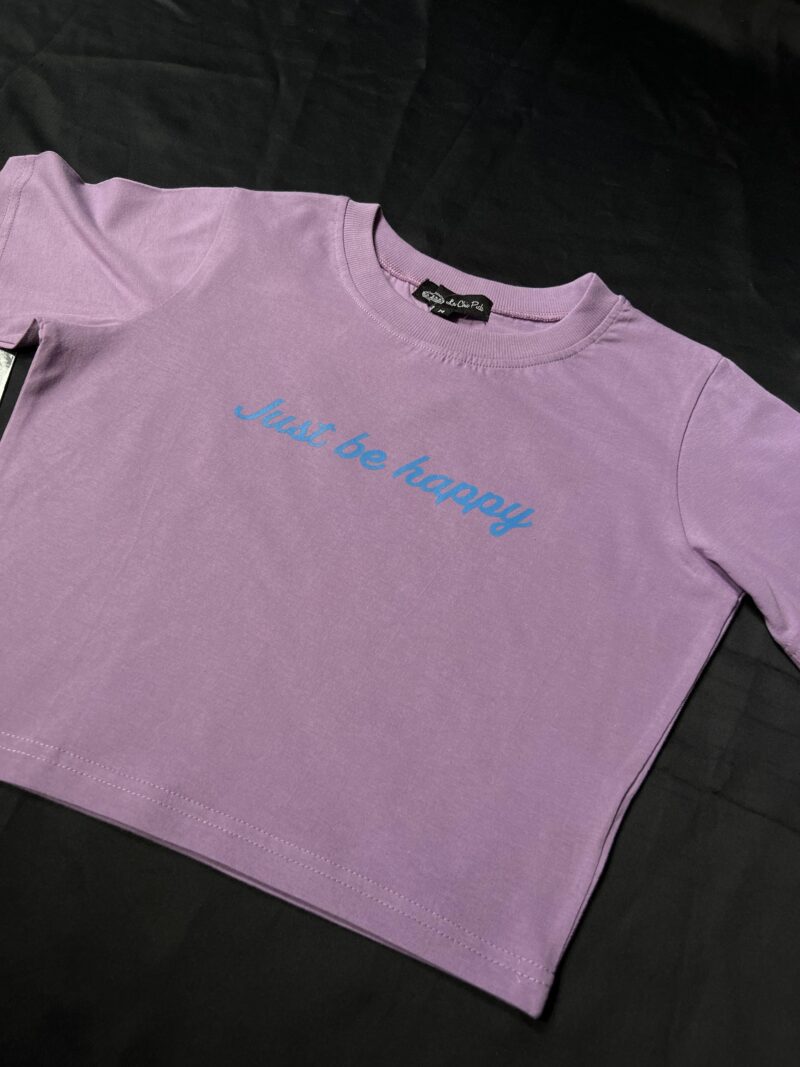 Mia Just Be Happy Lavender Baby Tee - Image 3