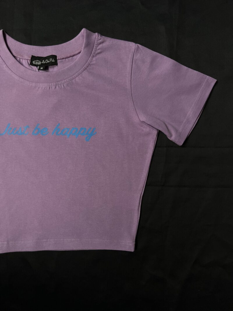 Mia Just Be Happy Lavender Baby Tee - Image 4