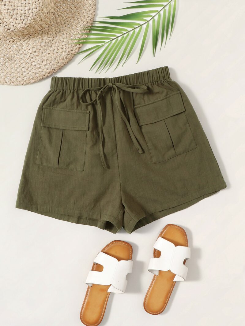 Cynthia Green Cotton Shorts