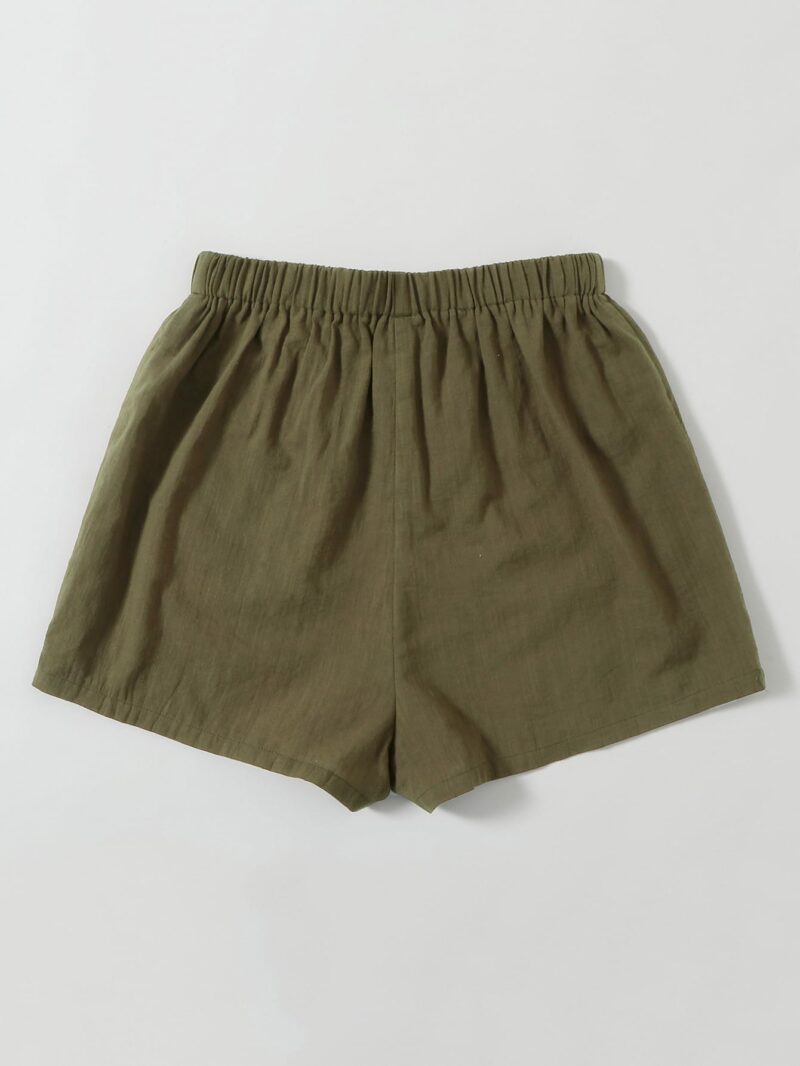 Cynthia Green Cotton Shorts - Image 2