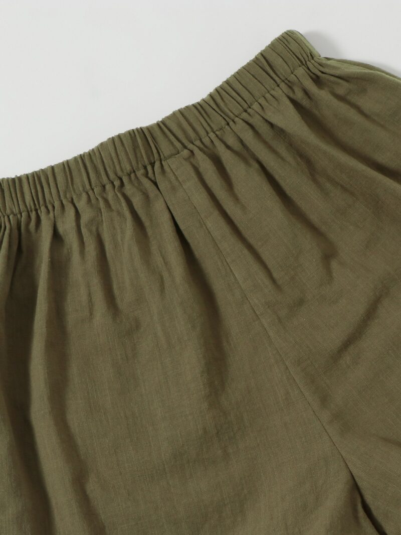 Cynthia Green Cotton Shorts - Image 3