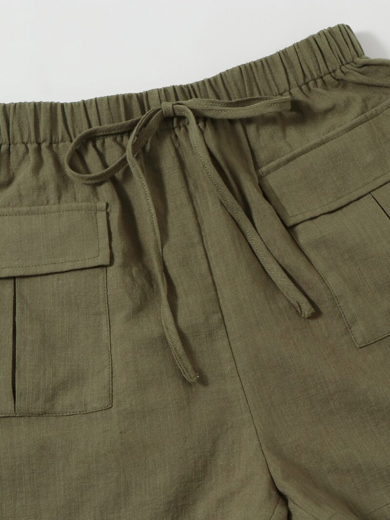 Cynthia Green Cotton Shorts - Image 5