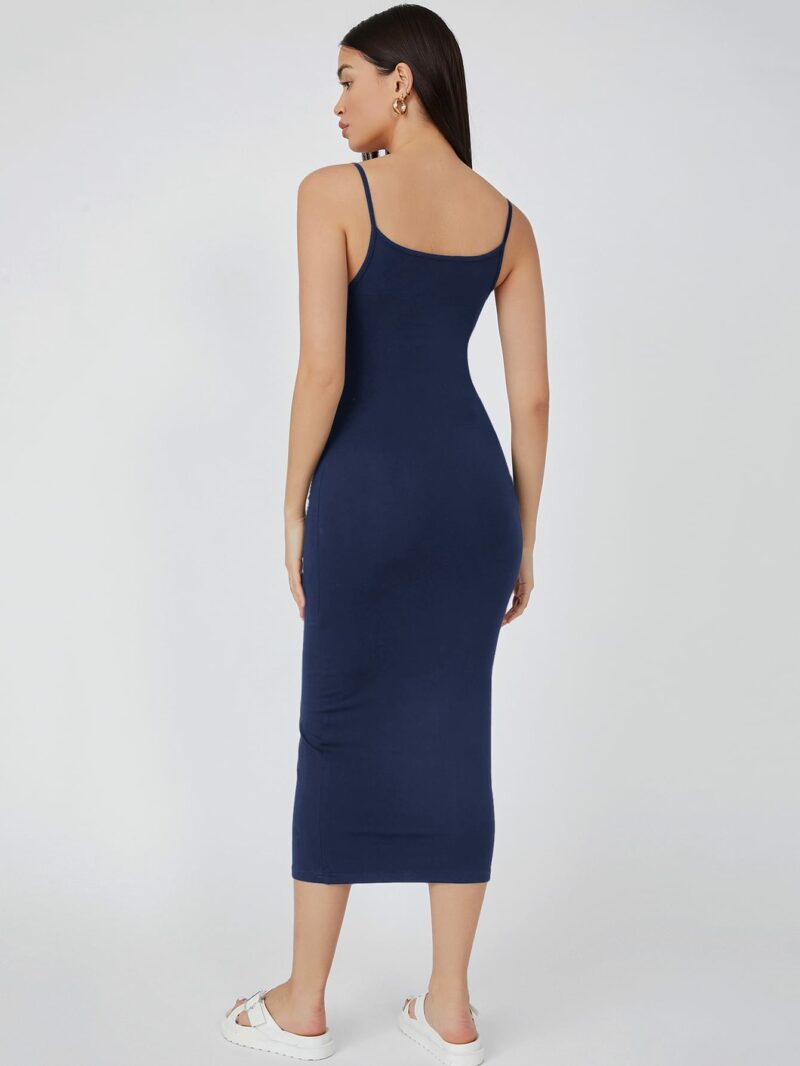 Daisy Blue Cami Midi Bodycon Dress - Image 3