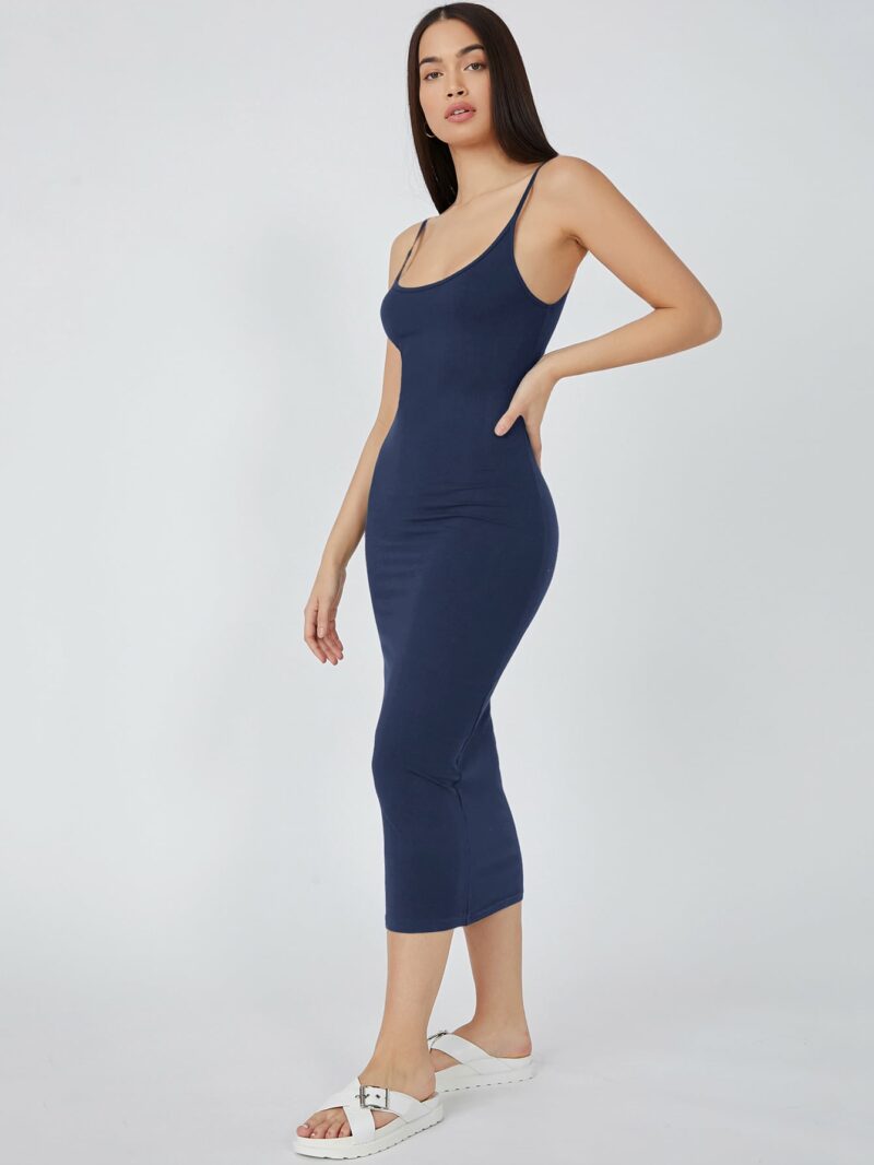 Daisy Blue Cami Midi Bodycon Dress - Image 4