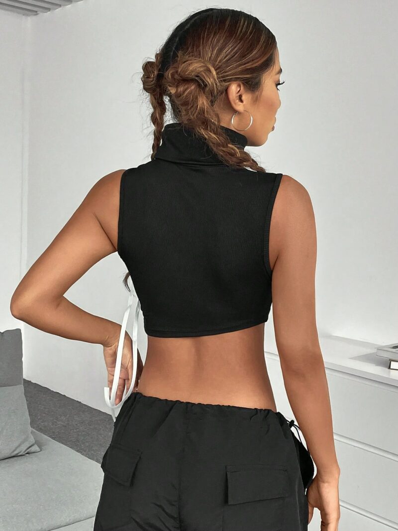 Rimmy Black Crop Top - Image 2