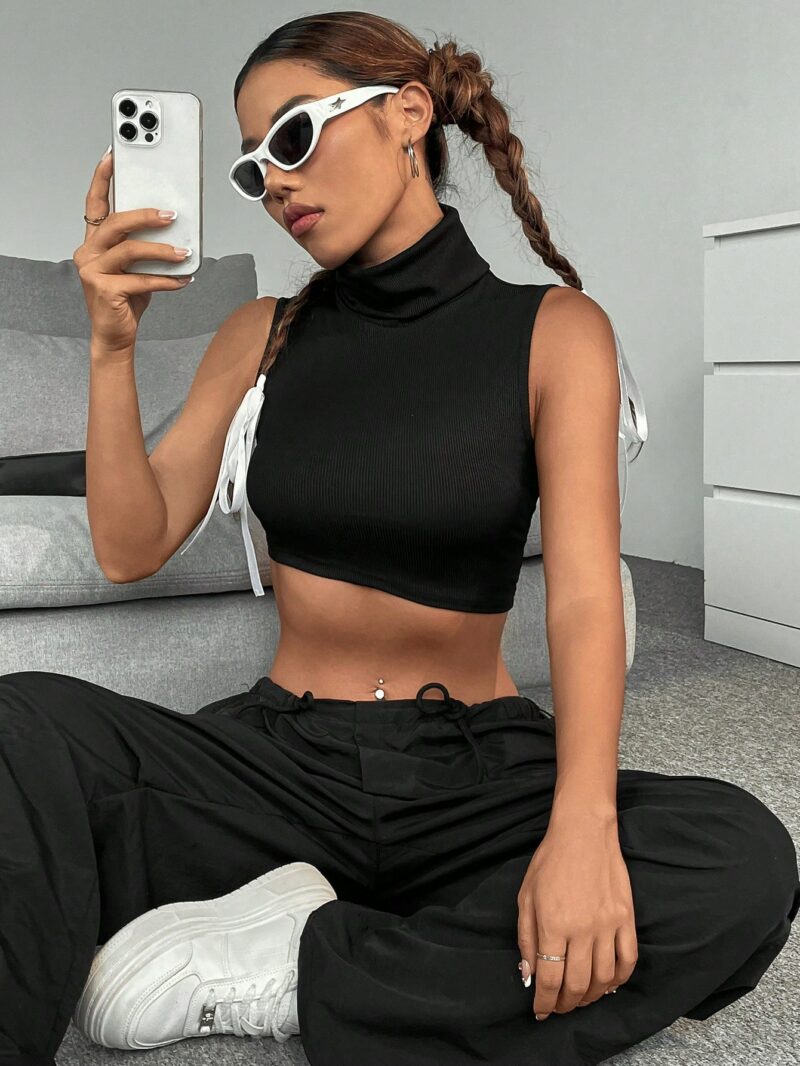 Rimmy Black Crop Top - Image 4