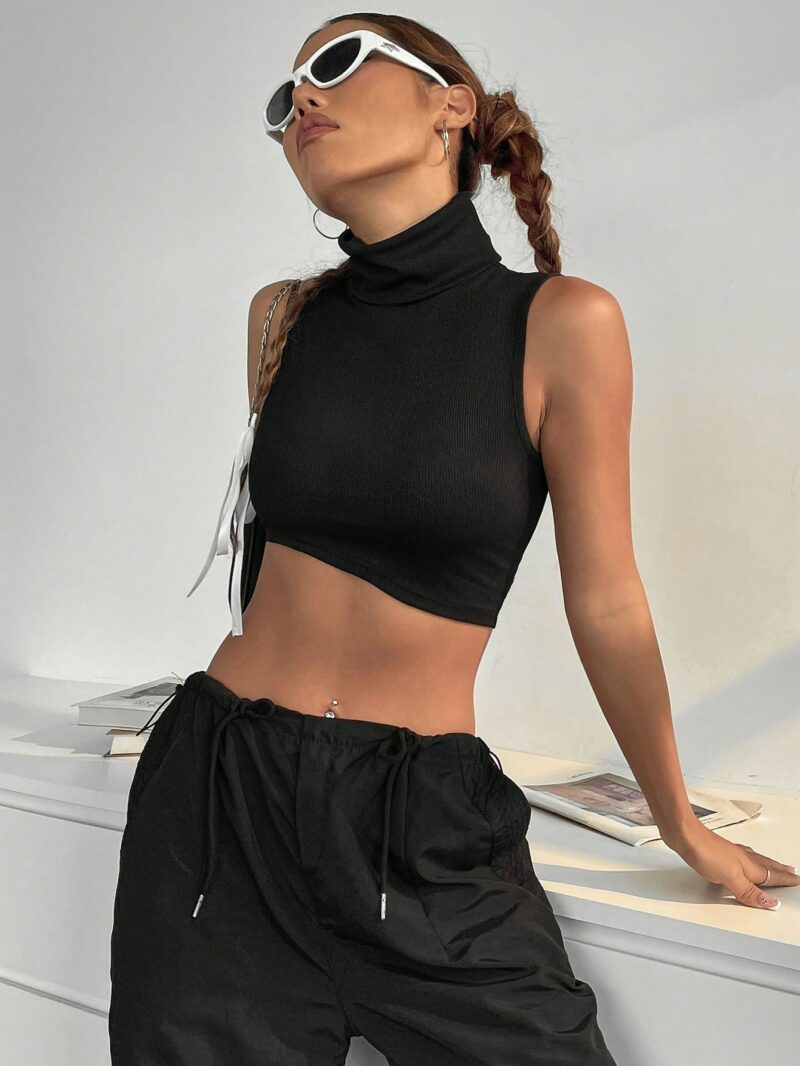 Rimmy Black Crop Top - Image 5