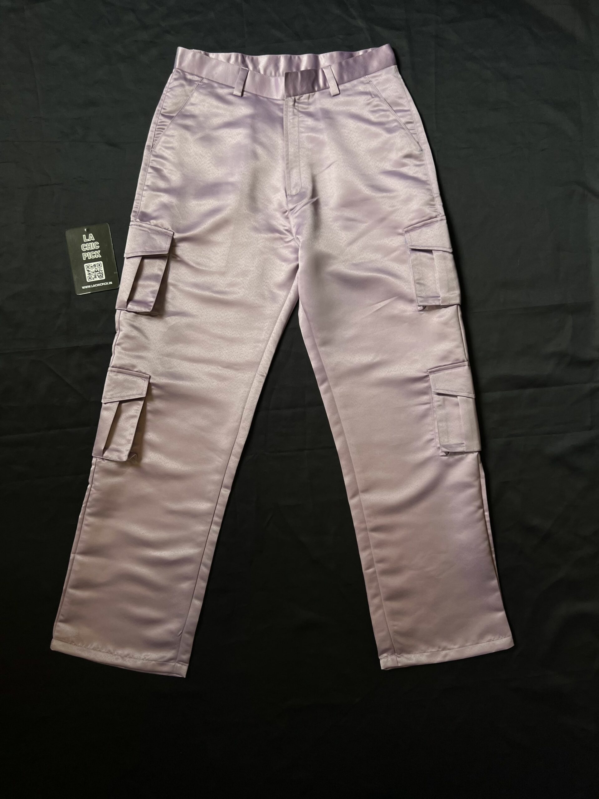 Kylie Purple Satin Oversized Cargo Pants – LA CHIC PICK