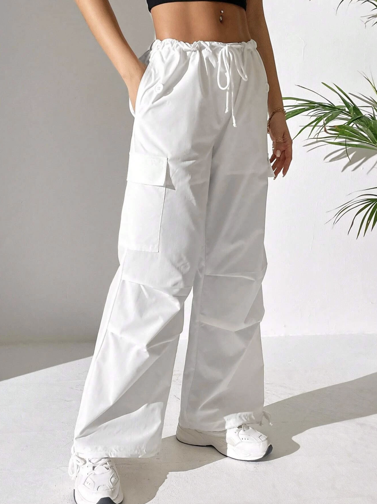 High Rise Corduroy Cargo Pants Calvin Klein® | J20J221861ABJ