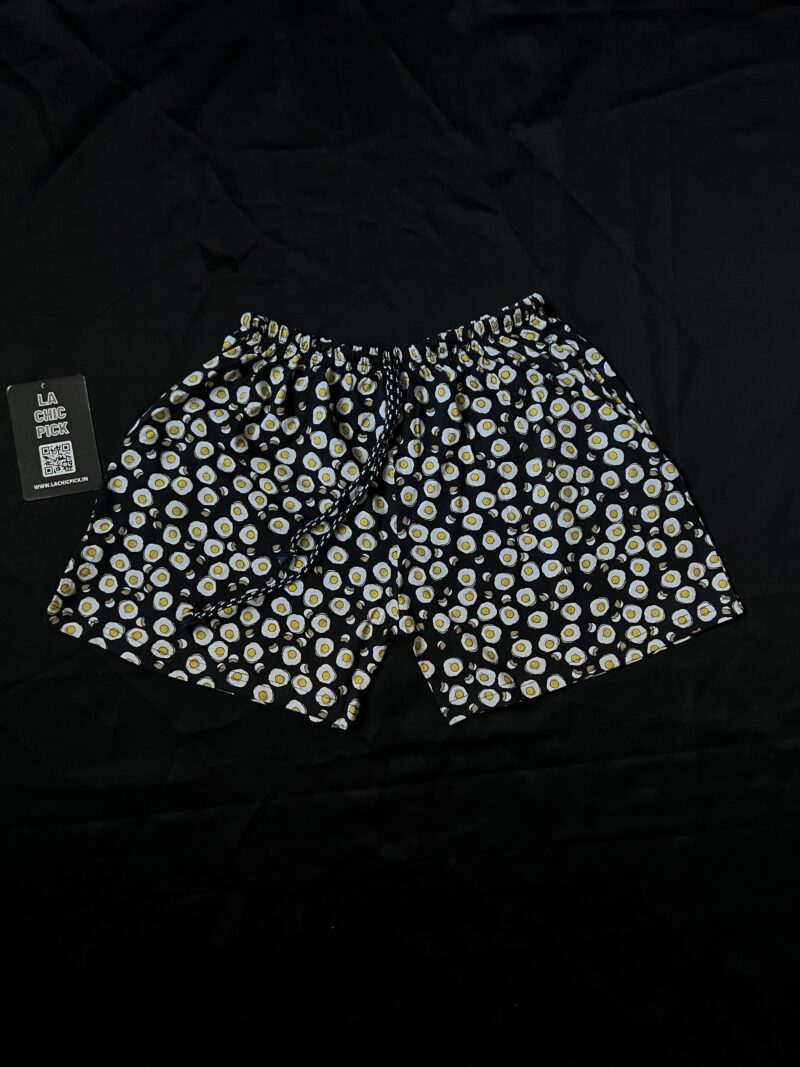 Lisa Black Egg Print Shorts - Image 4