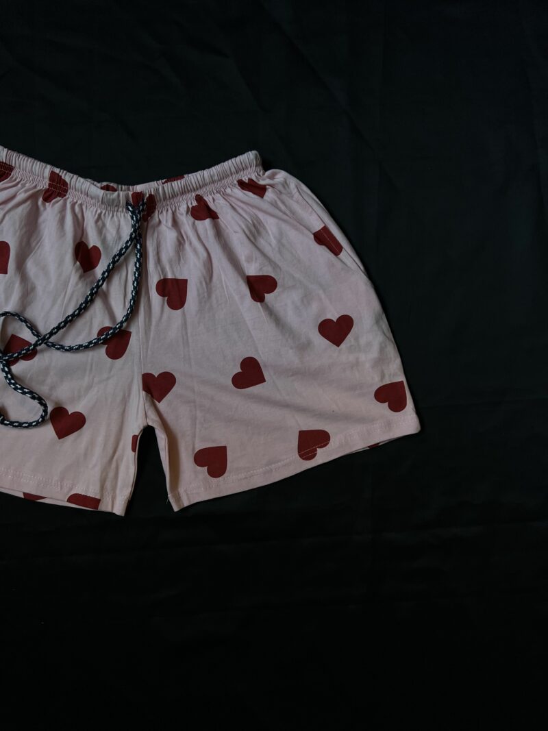 Alice White Heart Print Shorts - Image 2