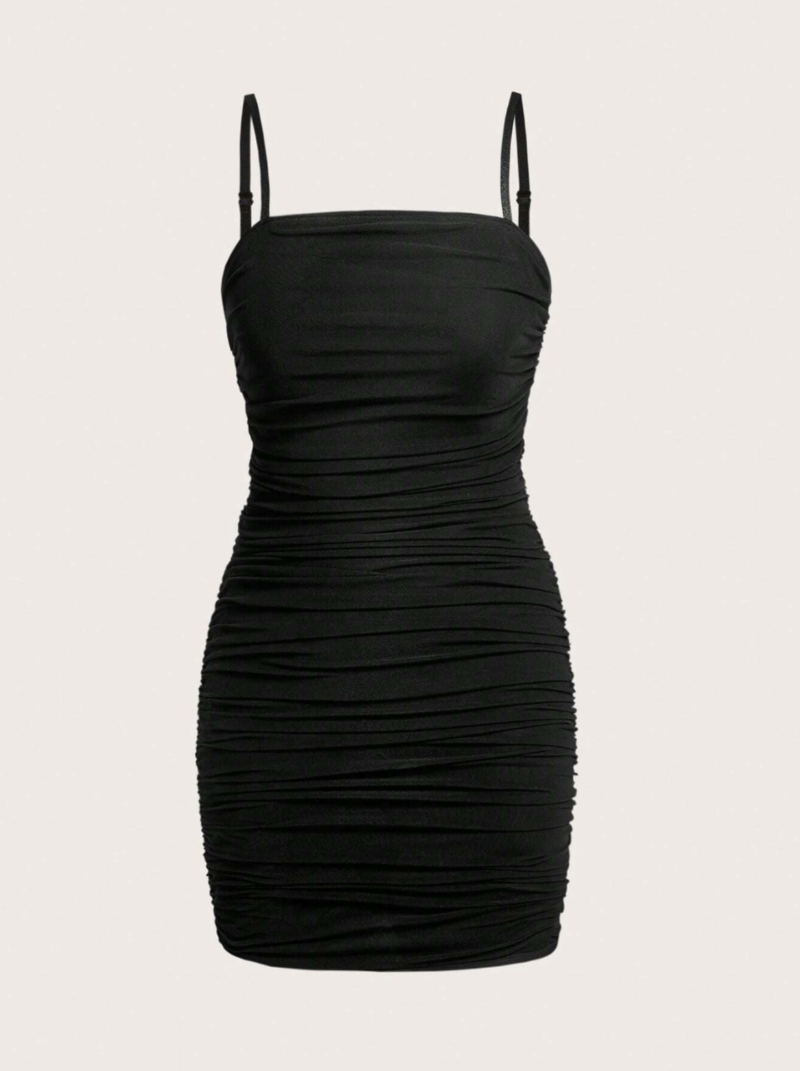Ananya Black Cami Bodycon Dress – LA CHIC PICK